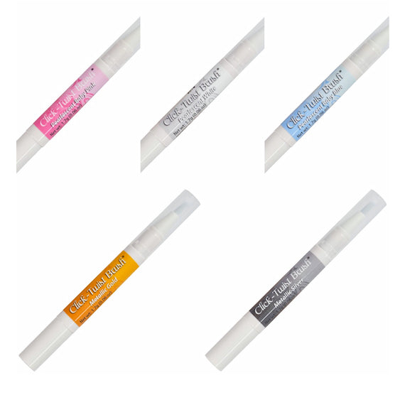 Click-Twist Brush® Set: Edible Paint Brush Pens | www.sprinklebeesweet.com
