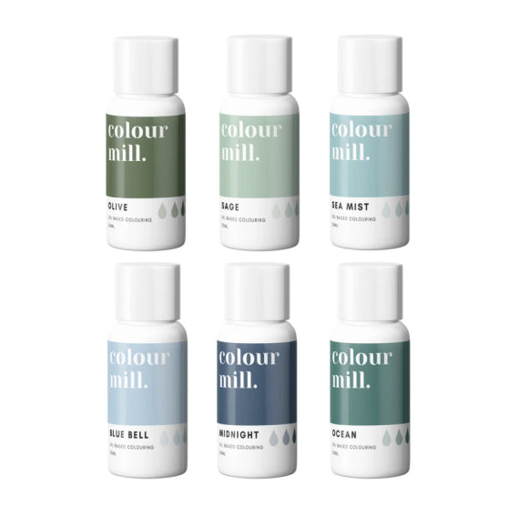 Colour Mill Oil Based Food Coloring Set: Coastal | www.sprinklebeesweet.com