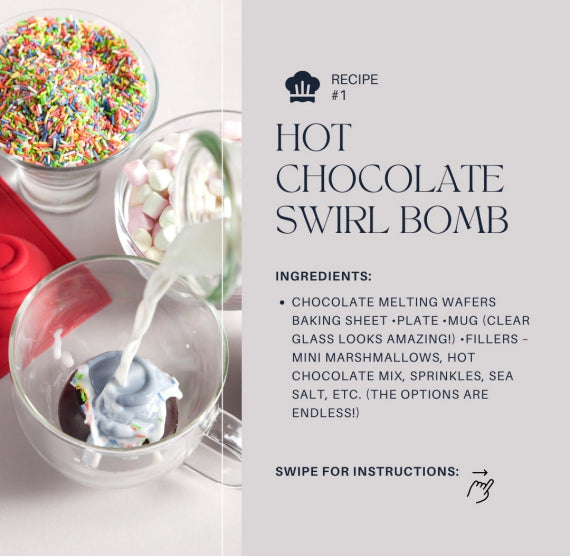 Swirl Hot Cocoa Bomb Mold | www.sprinklebeesweet.com