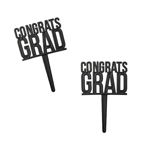 Congrats Grad Cupcake Picks: Modern | www.sprinklebeesweet.com