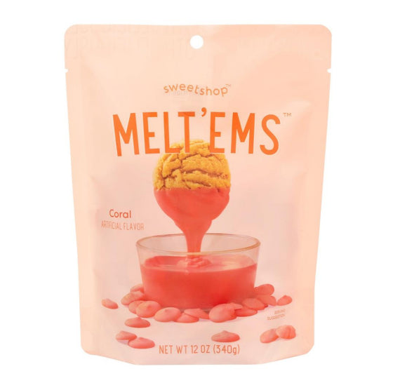 Sweetshop Melt'ems Coral Candy Coating | www.sprinklebeesweet.com