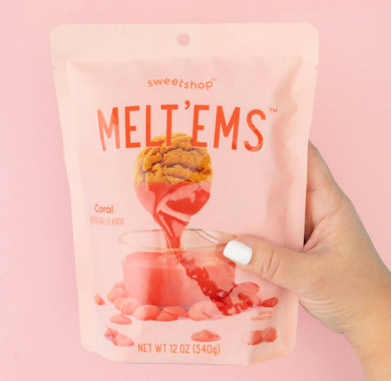 Sweetshop Melt'ems Coral Candy Coating | www.sprinklebeesweet.com