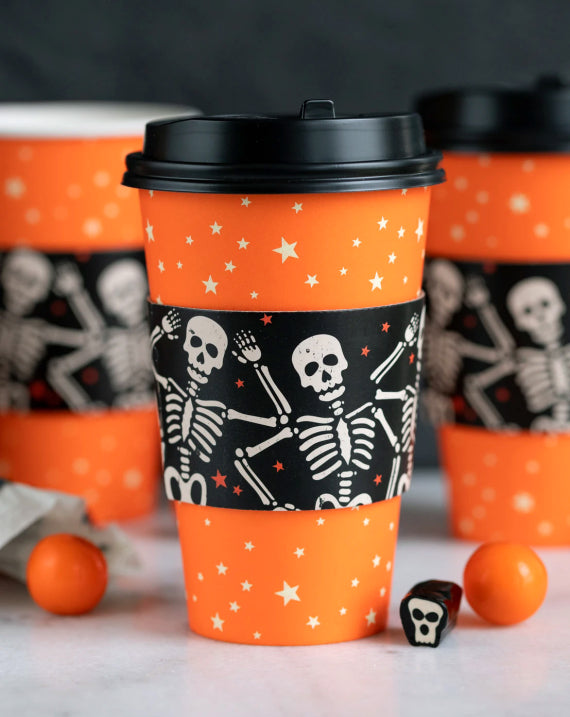 Halloween Coffee Cups: Skeletons | www.sprinklebeesweet.com