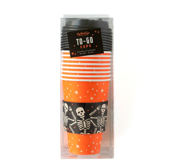 Halloween Coffee Cups: Skeletons | www.sprinklebeesweet.com