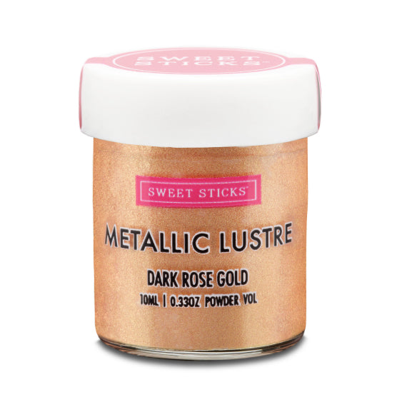 Dark Rose Gold Luster Dust | www.sprinklebeesweet.com