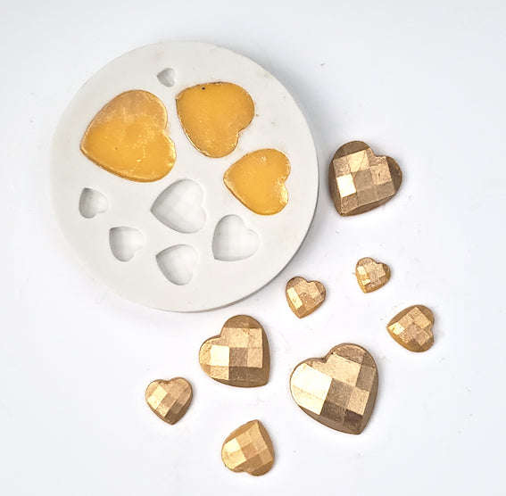 Valentine Fondant Mold: Diamond Heart | www.sprinklebeesweet.com