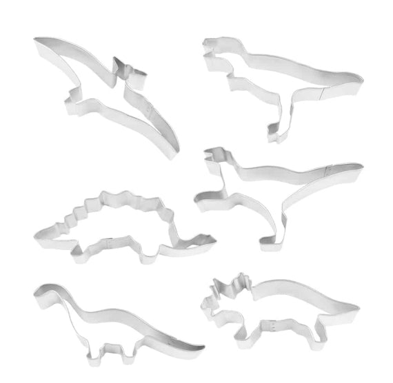 Dinosaur Cookie Cutter Set of 6 | www.sprinklebeesweet.com