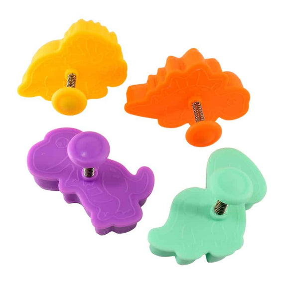 Dinosaur Cookie Cutter Stampers | www.sprinklebeesweet.com