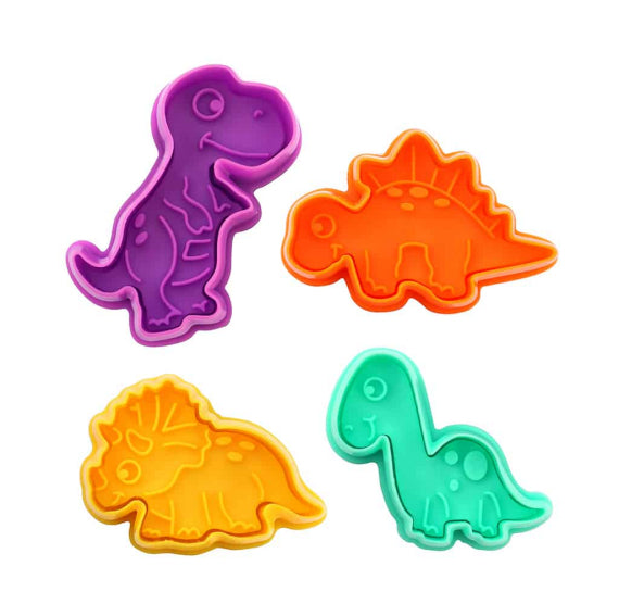 Dinosaur Cookie Cutter Stampers | www.sprinklebeesweet.com