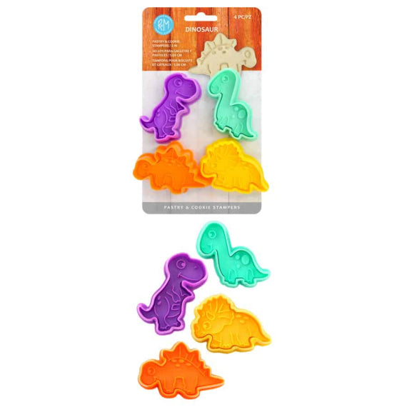 Dinosaur Cookie Cutter Stampers | www.sprinklebeesweet.com