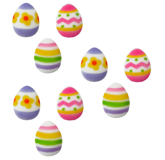 Easter Egg Sugar Toppers | www.sprinklebeesweet.com