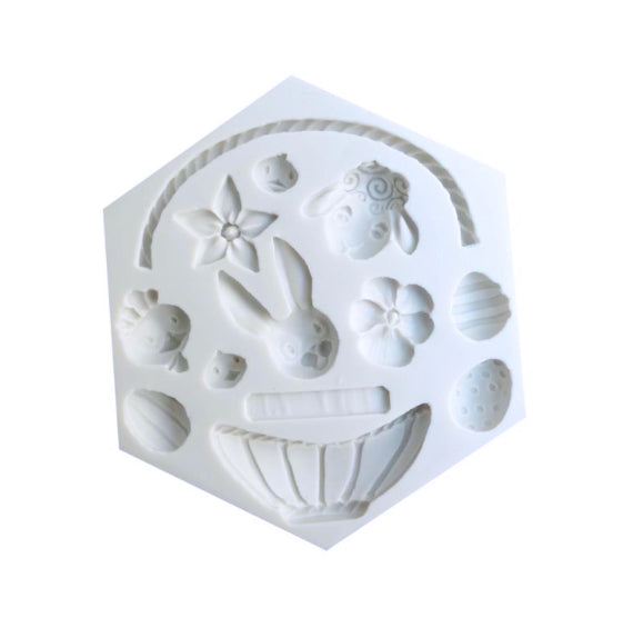 Easter Basket Fondant Mold | www.sprinklebeesweet.com