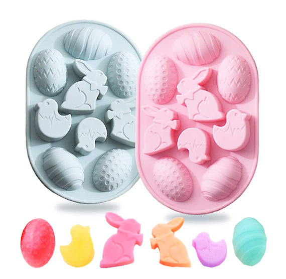Easter Chocolate Mold: Chicks, Bunny + Eggs | www.sprinklebeesweet.com
