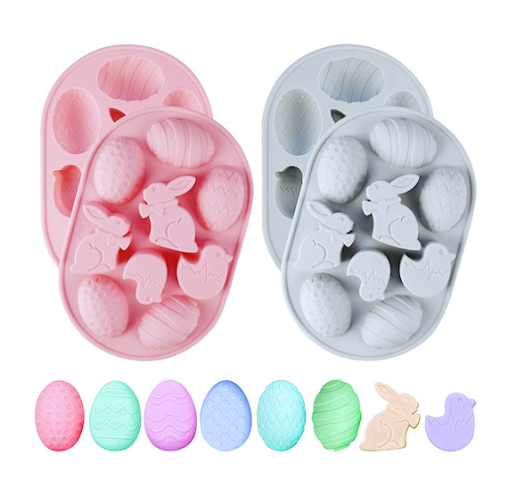 Easter Chocolate Mold: Chicks, Bunny + Eggs | www.sprinklebeesweet.com
