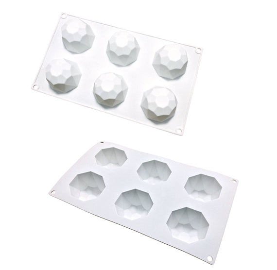 Silicone Dessert Mold: Faceted Gem | www.sprinklebeesweet.com