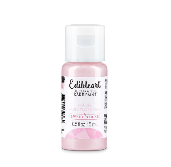 Metallic Fairy Floss Edible Art Paint: Light Pink | www.sprinklebeesweet.com