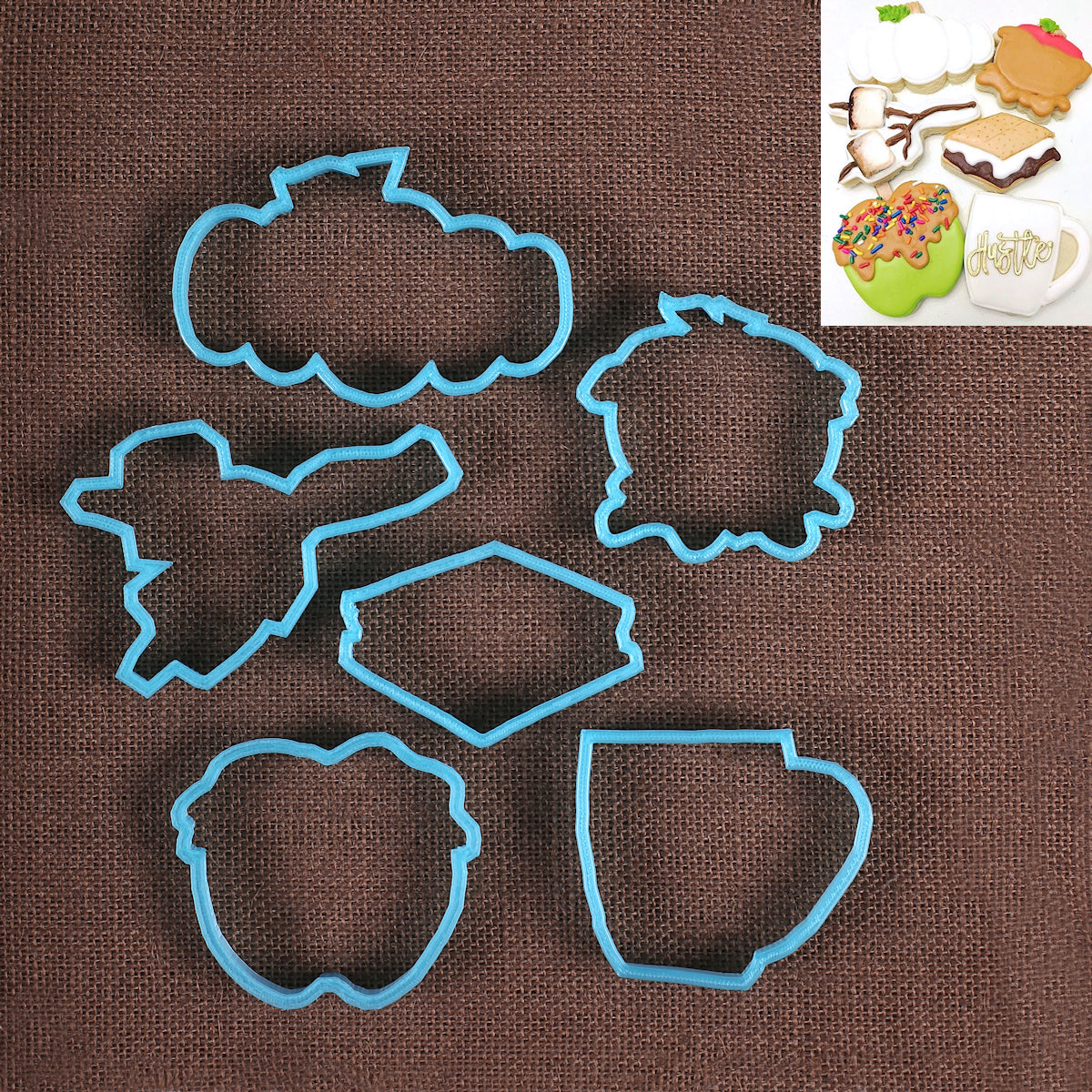 Designer Outdoor Fall Cookie Cutter Set | www.sprinklebeesweet.com