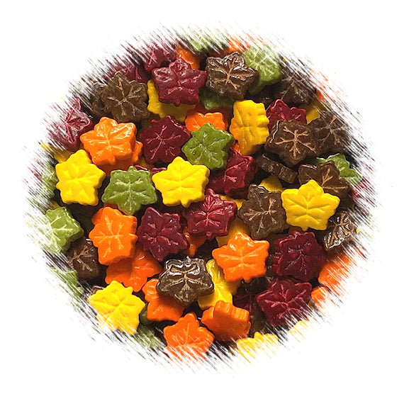 Fall Leaves Candy Sprinkles | www.sprinklebeesweet.com
