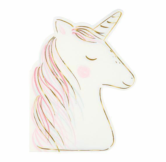 Fancy Unicorn Napkins | www.sprinklebeesweet.com