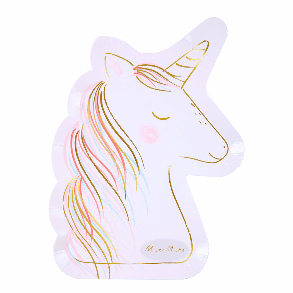 Fancy Unicorn Plates | www.sprinklebeesweet.com