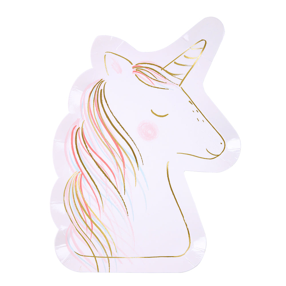 Fancy Unicorn Plates | www.sprinklebeesweet.com