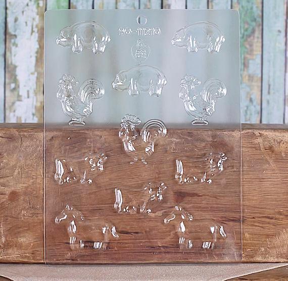 Farm Animals Chocolate Mold | www.sprinklebeesweet.com