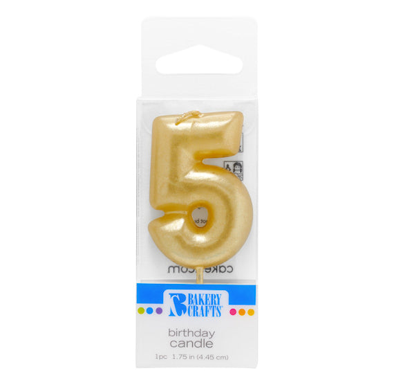 Mini Number Birthday Candles: Gold | www.sprinklebeesweet.com