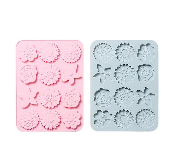 Thin Flowers Chocolate Mold: Large | www.sprinklebeesweet.com