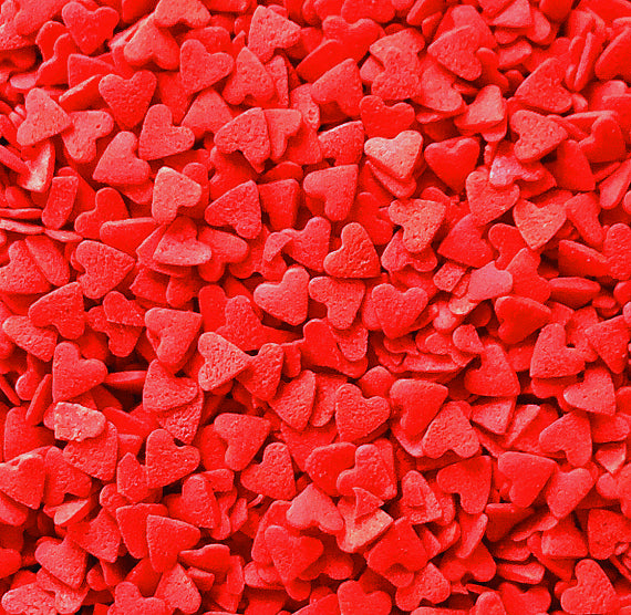 Red Heart Sprinkles | www.sprinklebeesweet.com