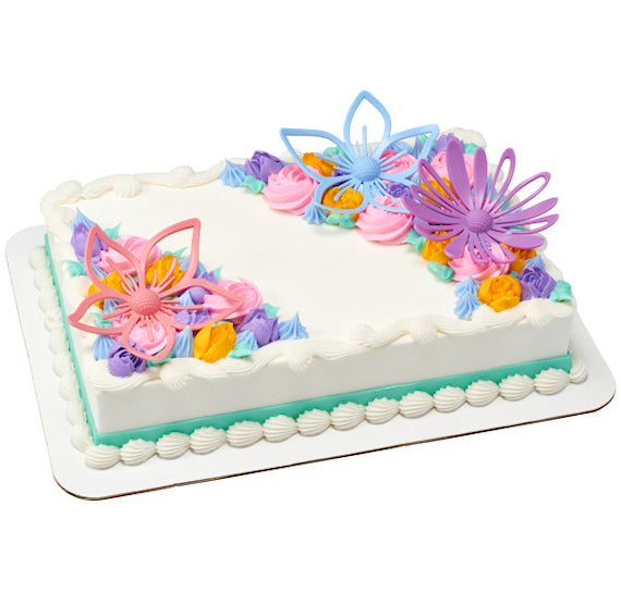 Flower Cake Toppers: Set of 6 | www.sprinklebeesweet.com