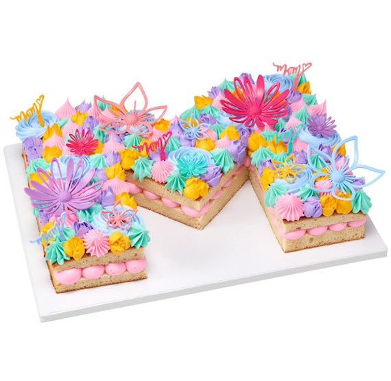 Flower Cake Toppers: Set of 6 | www.sprinklebeesweet.com