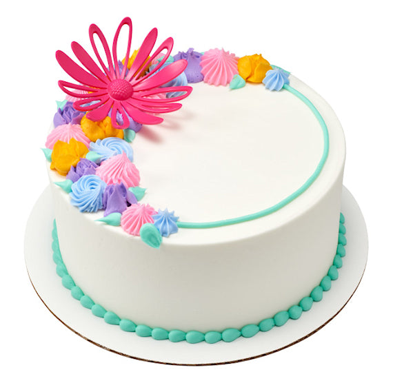Flower Cake Toppers: Set of 6 | www.sprinklebeesweet.com