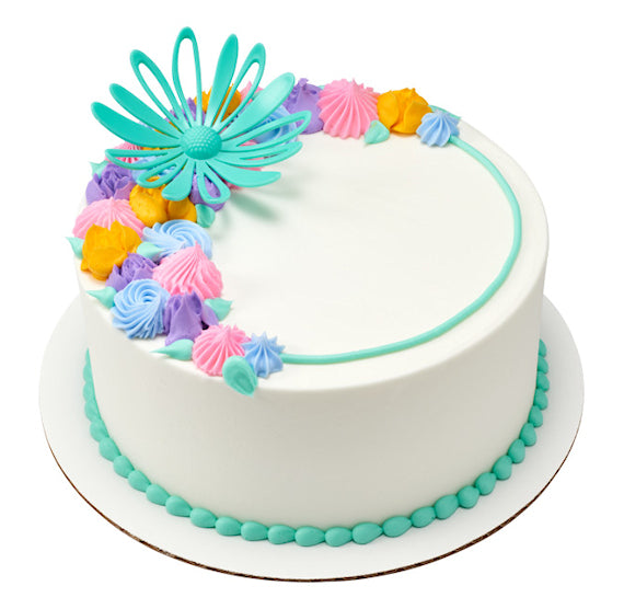 Flower Cake Toppers: Set of 6 | www.sprinklebeesweet.com