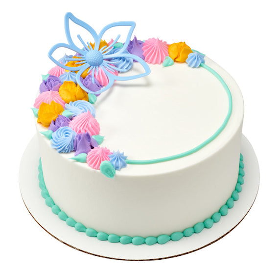 Flower Cake Toppers: Set of 6 | www.sprinklebeesweet.com
