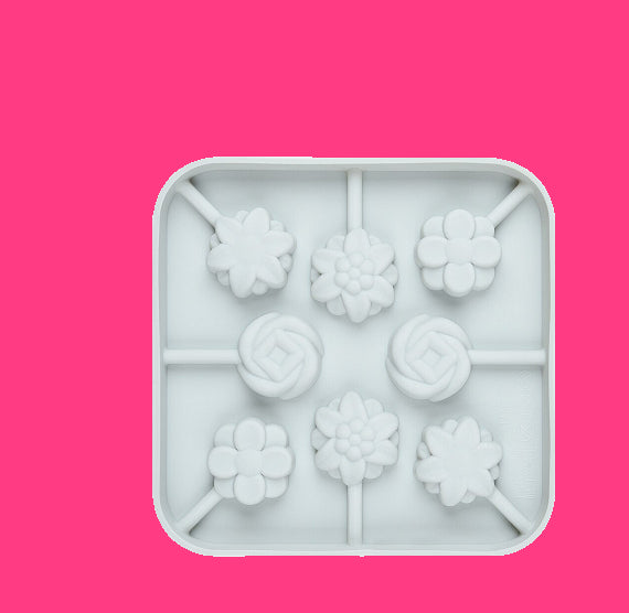 Silicone Lollipop Mold: Flowers | www.sprinklebeesweet.com