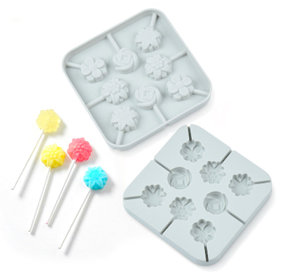 Silicone Lollipop Mold: Flowers | www.sprinklebeesweet.com