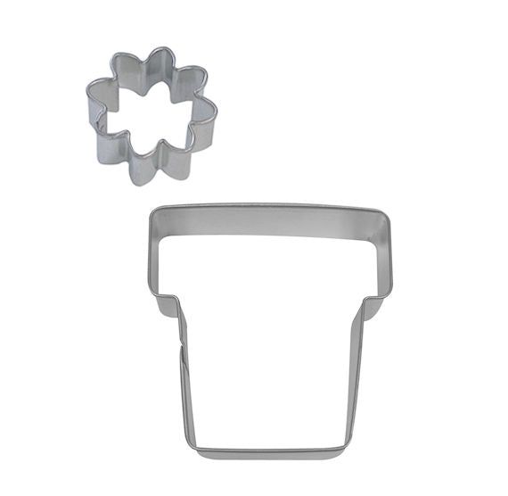 Flower Pot Cookie Cutter Set | www.sprinklebeesweet.com