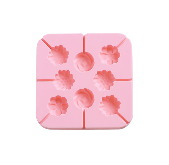 Silicone Lollipop Mold: Flowers | www.sprinklebeesweet.com