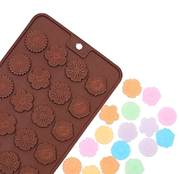 Thin Flowers Chocolate Mold | www.sprinklebeesweet.com