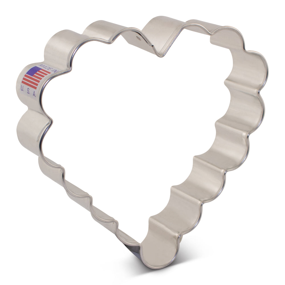 Fluted Heart Cookie Cutter | www.sprinklebeesweet.com