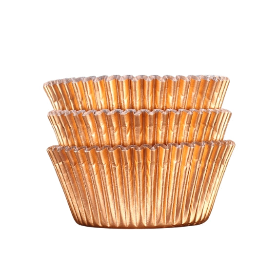 Bulk Cupcake Liners: Copper Foil | www.sprinklebeesweet.com