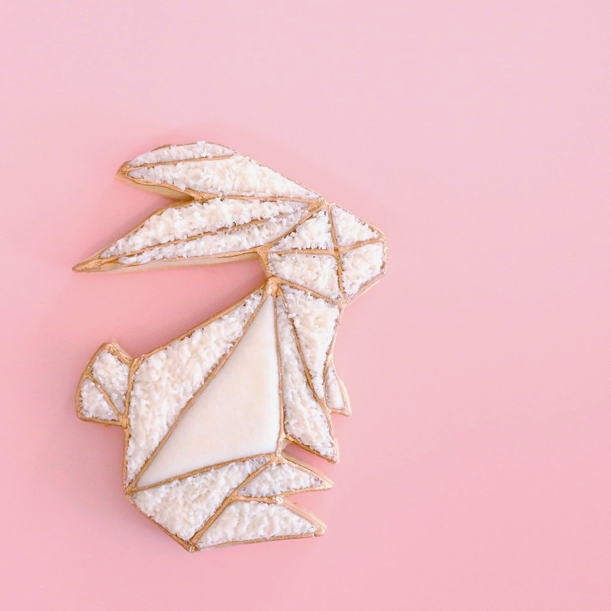 Designer Geometric Bunny Cookie Cutter | www.sprinklebeesweet.com