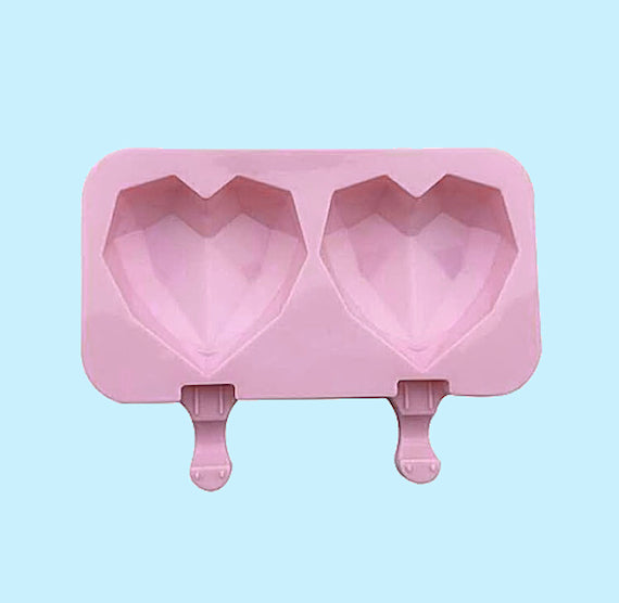 Geometric Heart Cakesicle Mold: Large | www.sprinklebeesweet.com