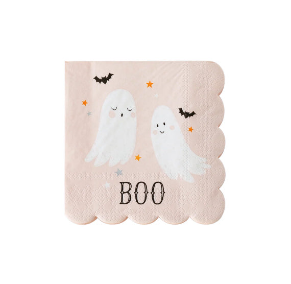 Halloween Napkins: Boo Ghosts | www.sprinklebeesweet.com