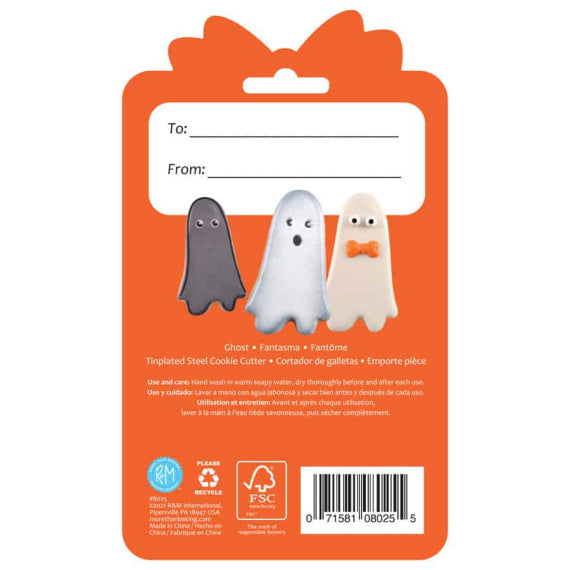 Carded Ghost Cookie Cutter | www.sprinklebeesweet.com