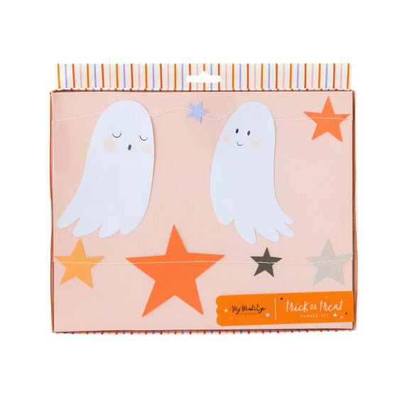 Trick or Treat Ghost Banner Set | www.sprinklebeesweet.com