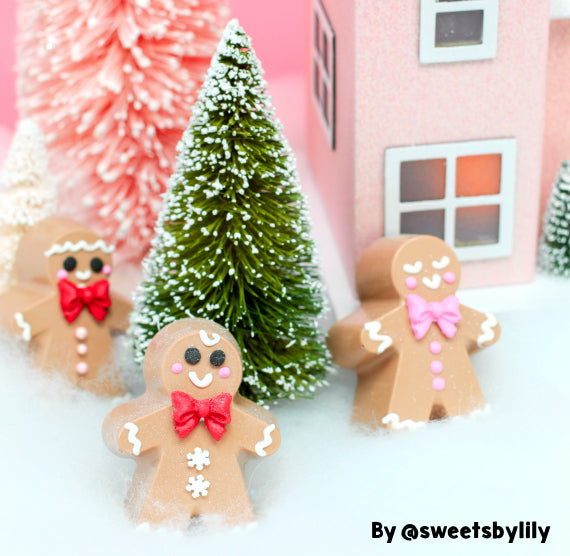 Gingerbread Man Chocolate Mold: 3 Part Mold | www.sprinklebeesweet.com
