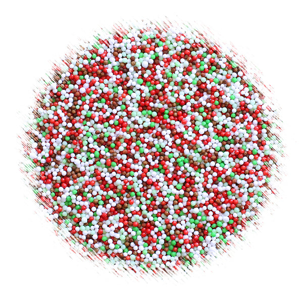 Christmas Nonpareils Mix: Gingerbread | www.sprinklebeesweet.com
