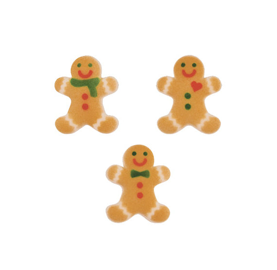 Gingerbread Man Sugar Toppers | www.sprinklebeesweet.com