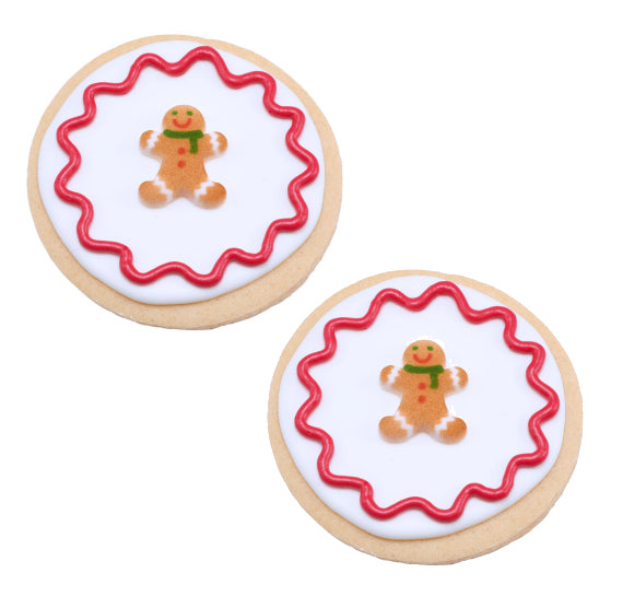 Gingerbread Man Sugar Toppers | www.sprinklebeesweet.com